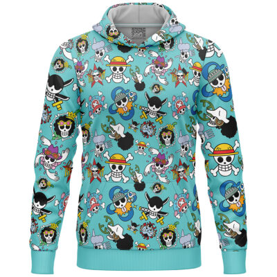 Strawhats Jolly Roger One Piece Lightweight Hoodie