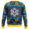Trafalgar D Water Law One Piece Ugly Christmas Sweater BACK mockup - One Piece Shop