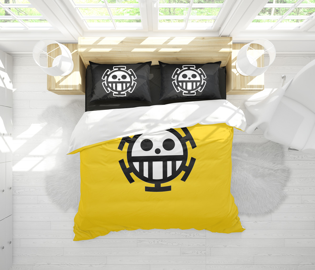 Trafalgar D. Water Law One Piece Bedding Set - Image 4