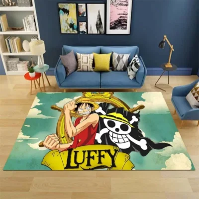One Piece Luffy Skull Rug