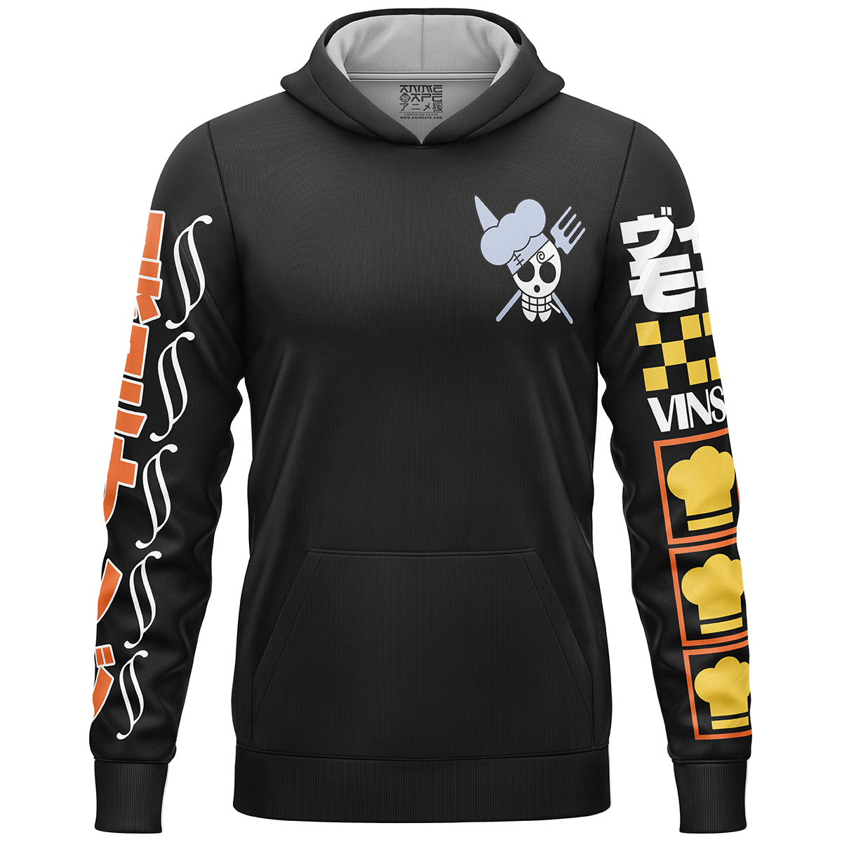 Vinsmoke Sanji One Piece Streetwear Lightweight Hoodie - Image 2