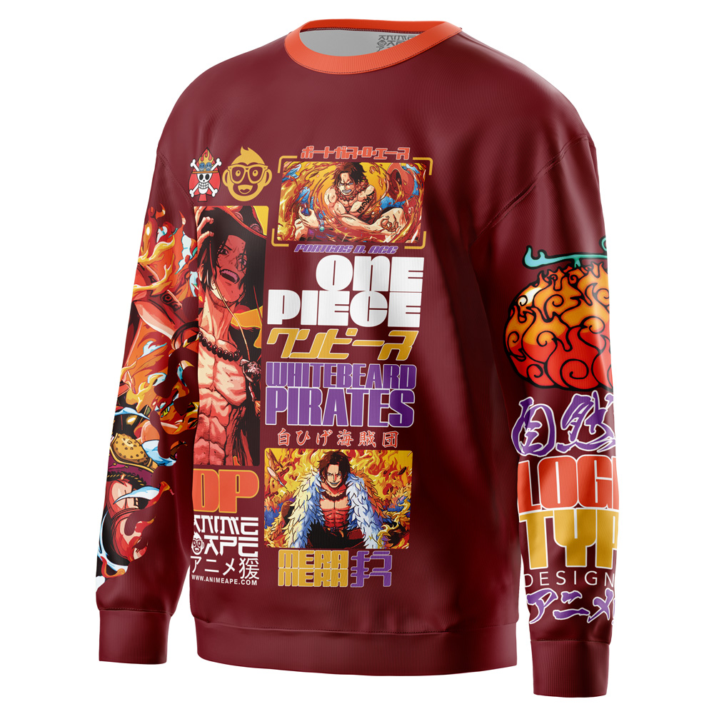 Portgas D. Ace V3 One Piece Streetwear Sweatshirt - Image 3