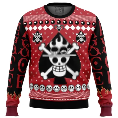 Portgas D. Ace One Piece Ugly Christmas Sweater