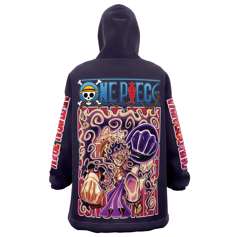 Gear 5th Luffy One Piece Streetwear Snug Oversized Blanket Hoodie