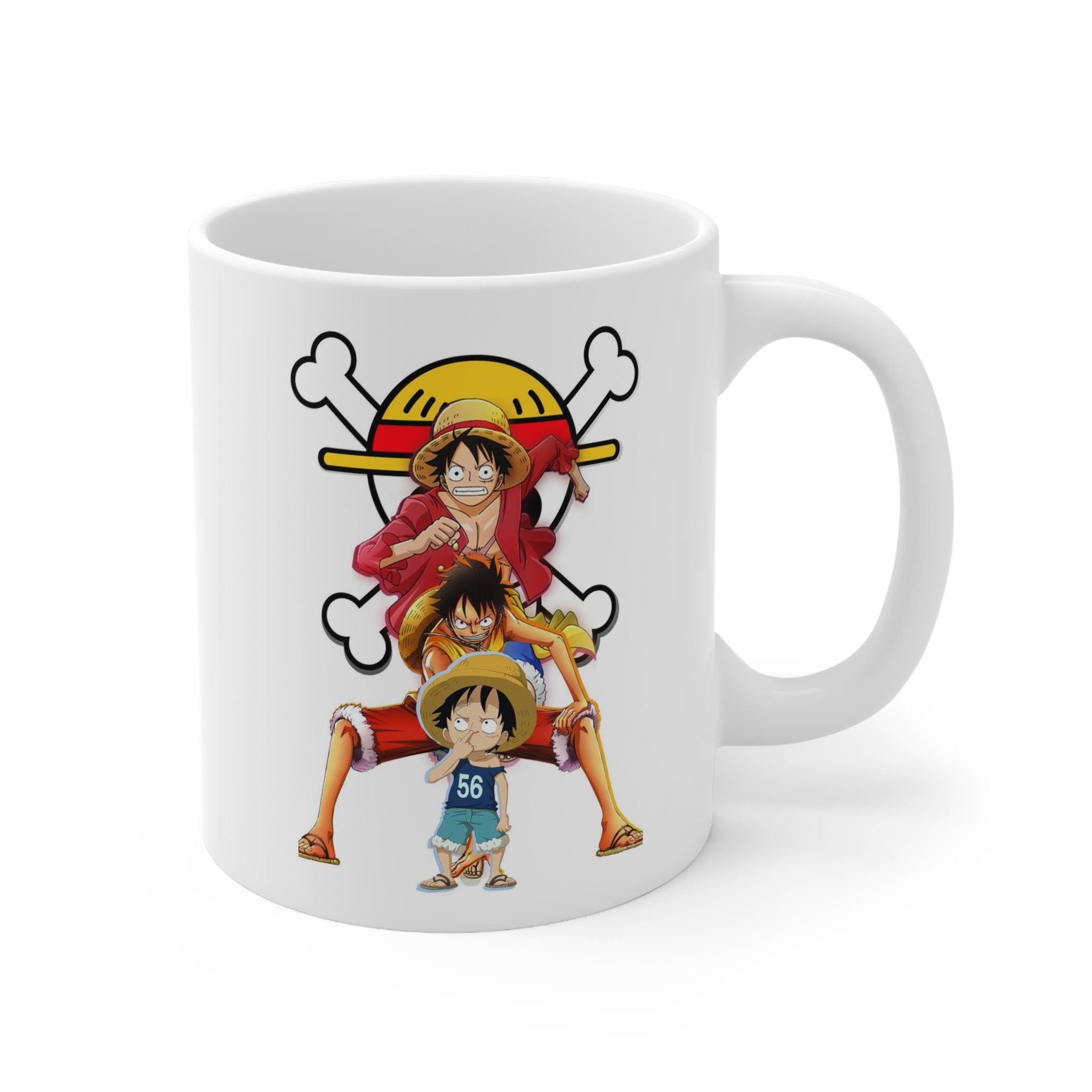 One Piece Monkey D. Luffy Evolution Ceramic Mug - Image 3