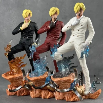 24cm Anime One Piece Twin Wings Sanji Gk Figures