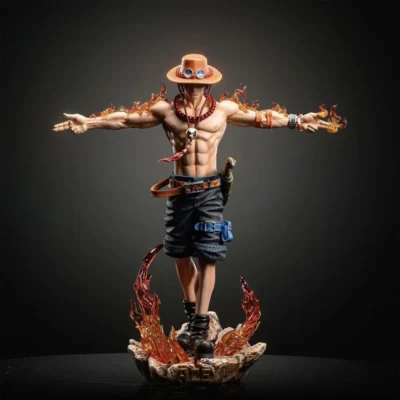 28cm Anime One Piece Figure Portgas D Ace Action Figurine