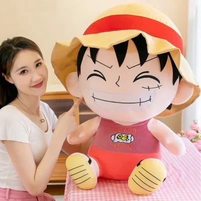 70cm Anime One Piece Monkey D Luffy Plush Toy