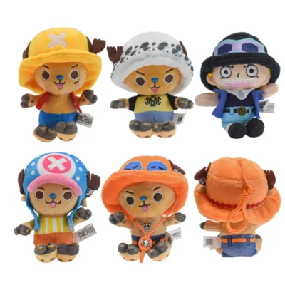 One Piece Tony Chopper Pendant Soft Stuffed Plush Keychain
