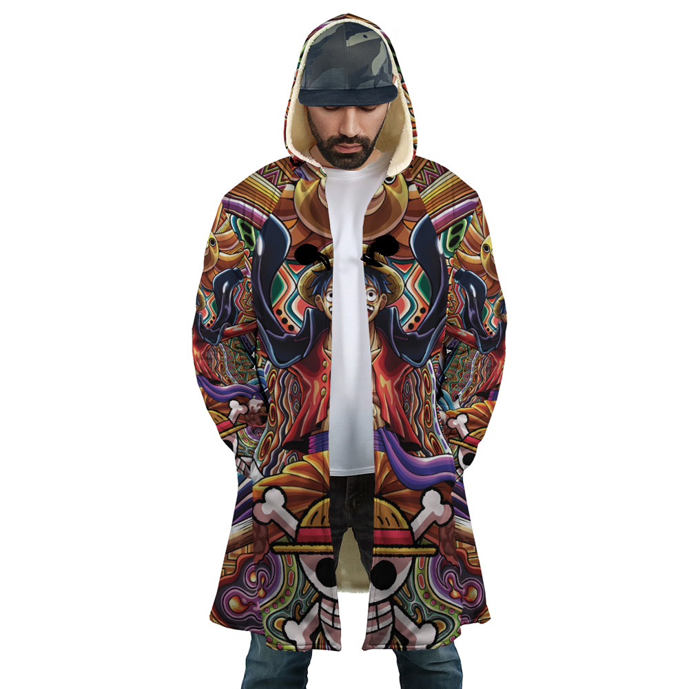 Trippy Monkey D. Luffy One Piece Dream Cloak Coat - Image 3