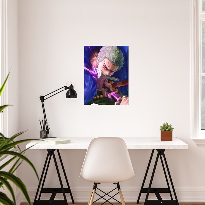 Colorful Zoro One Piece Poster - Image 2