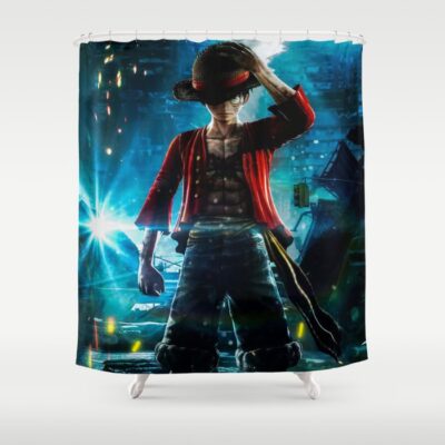 One Piece Luffy On Trend Shower Curtain