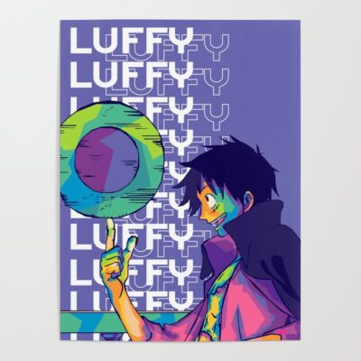 Luffy One Piece Pop Art Poster