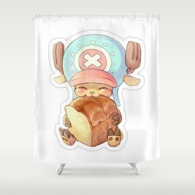 One Piece Chopper Shower Curtain