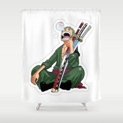 One Piece Cute Zoro Shower Curtain