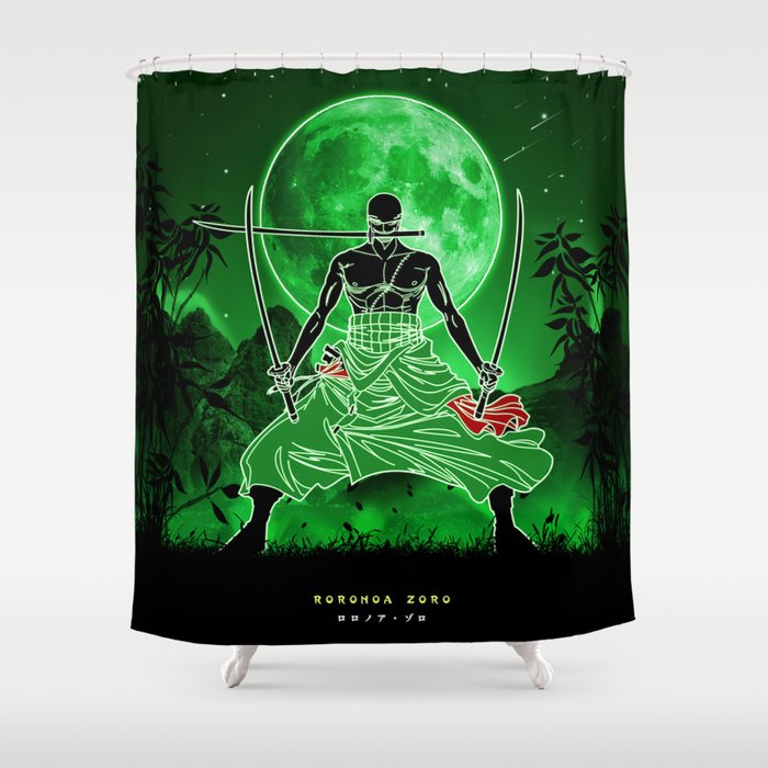 One Piece Zoro Shower Curtain