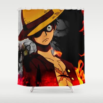One Piece Luffy Art Print Shower Curtain
