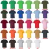 t shirt color chart - One Piece Shop