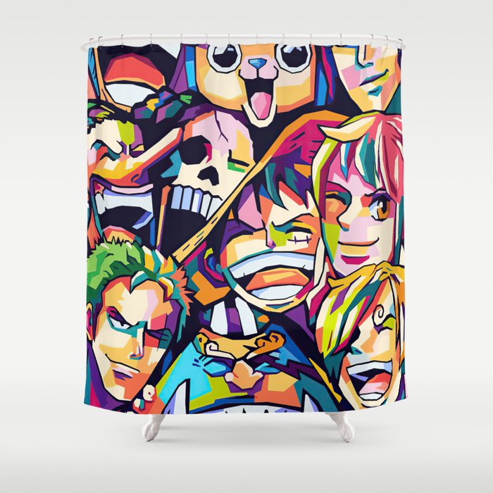 The King Of Pirates One Piece Shower Curtain