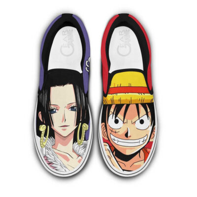 Boa Hancock and Luffy Slip-On