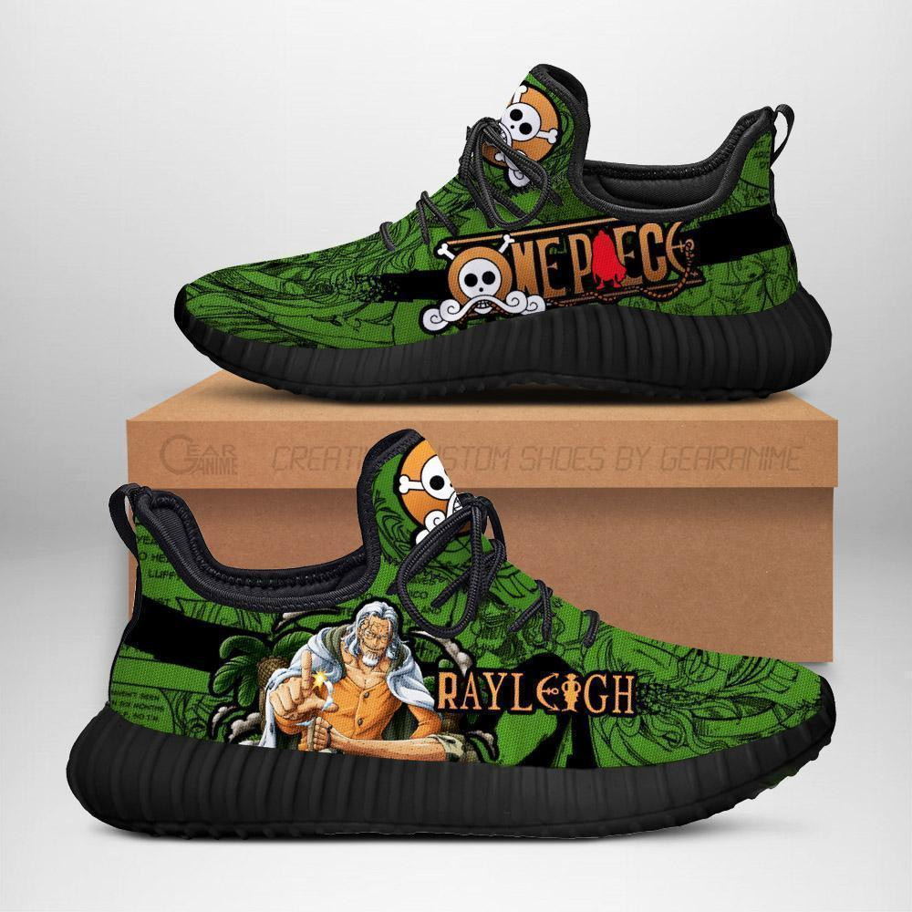 One Piece Rayleigh One Piece Anime Yeezy Shoes