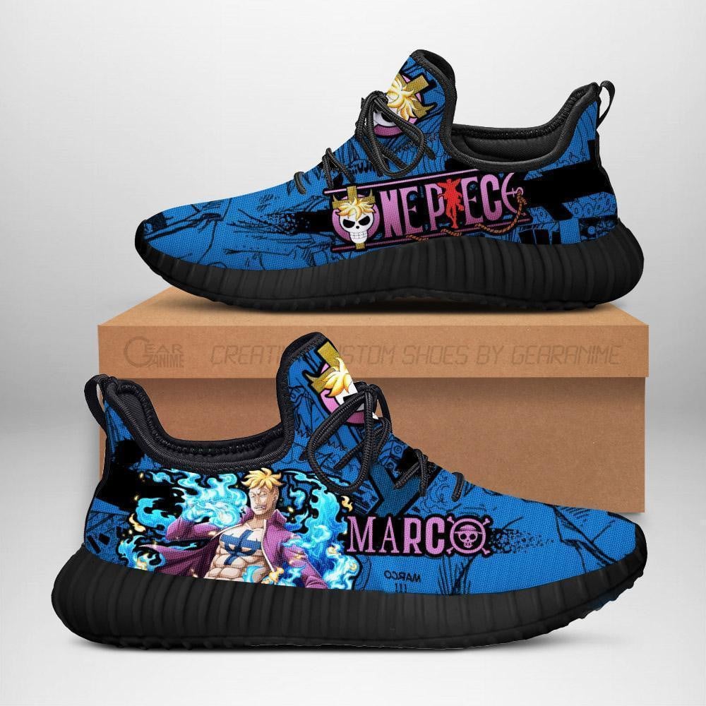 One Piece Marco One Piece Anime Yeezy Shoes