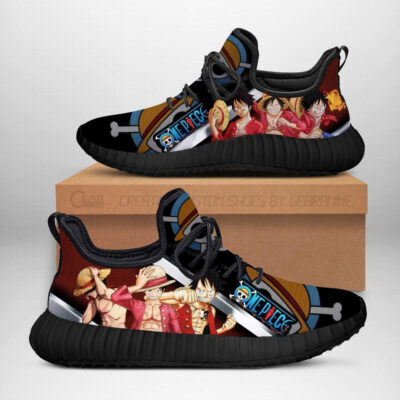 One Piece Luffy One Piece Anime Yeezy Shoes