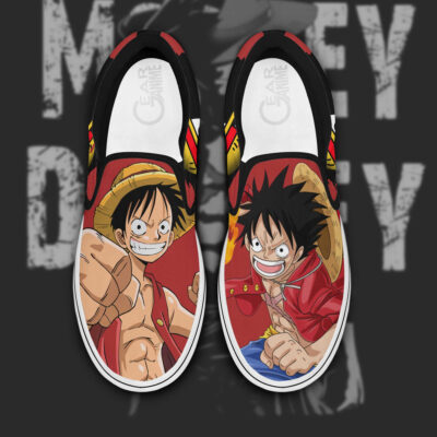 Monkey D Luffy One Piece Anime Slip-On
