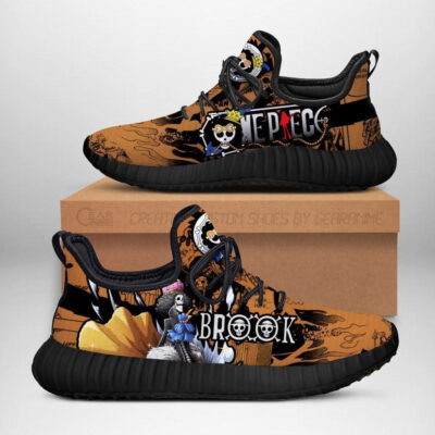 Brook One Piece Anime Yeezy Shoes