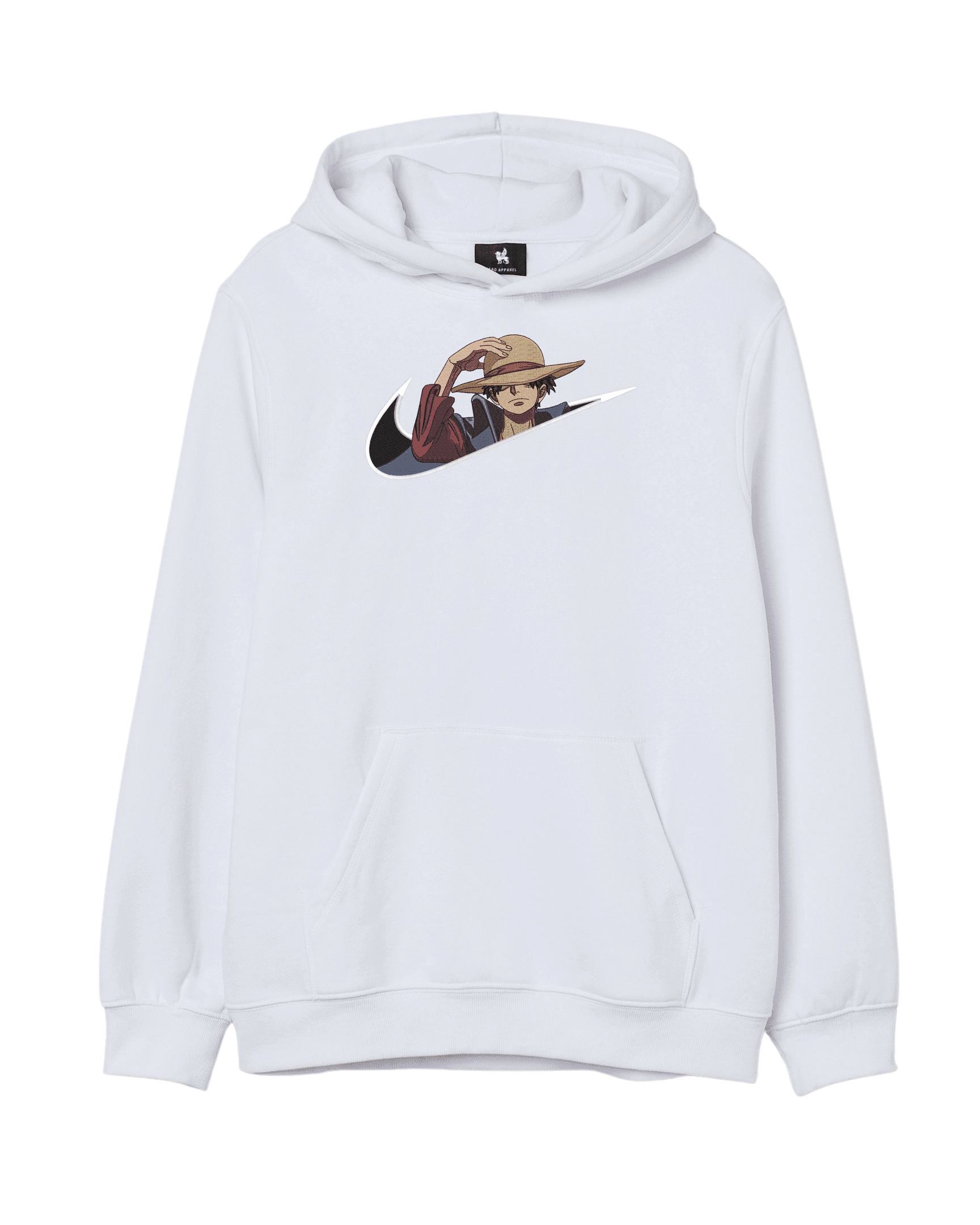 One Piece Luffy Swoosh Embroidered Hoodie - Image 2