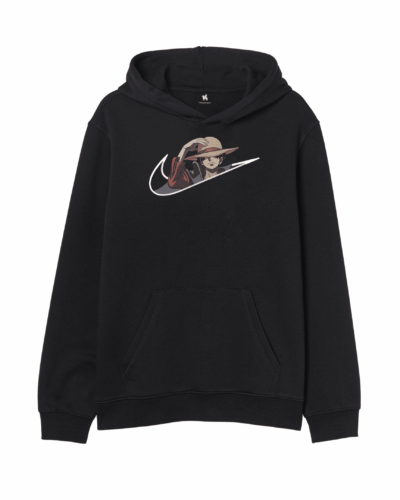 One Piece Luffy Swoosh Embroidered Hoodie