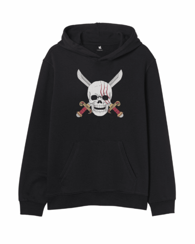 One Piece Shanks Logo Embroidered Hoodie