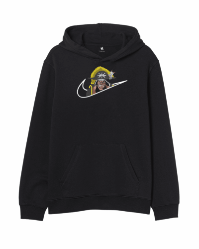 One Piece Blackbeard Swoosh Embroidered Hoodie