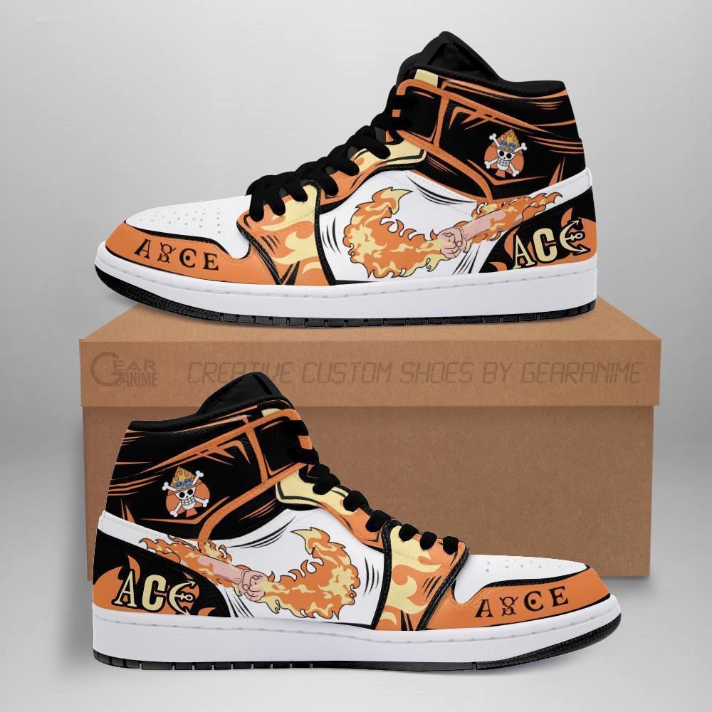 Portgas D. Ace Fire Fist High-Top AJ1 Sneaker