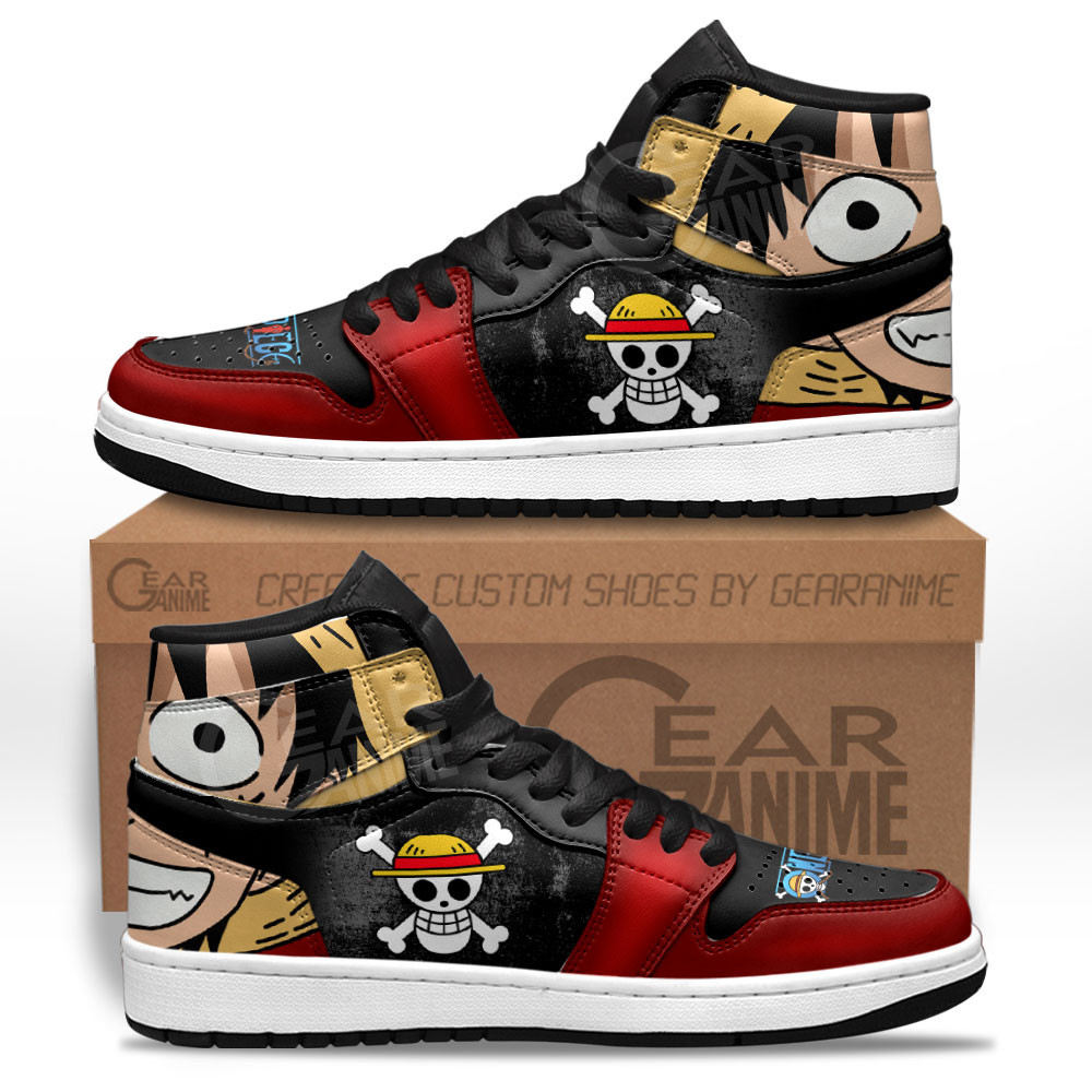 Jolly Roger Luffy Straw Hat Priates High-Top AJ1 Sneaker