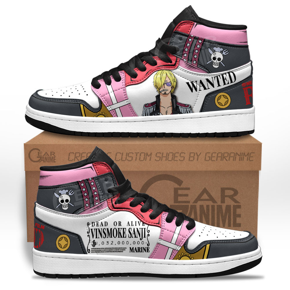 Sanji Film: Red Outfits Edition High-Top AJ1 Sneaker