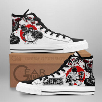 Luffy Gear 4 Japan High-Top Canvas Shoes