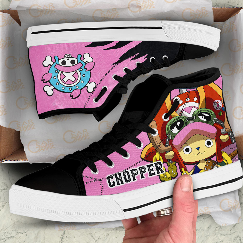 Tony Tony Chopper Film Red Edition High-Top Canvas Shoes - Image 2