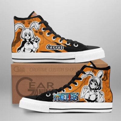 Carrot High-Top Canvas Shoes