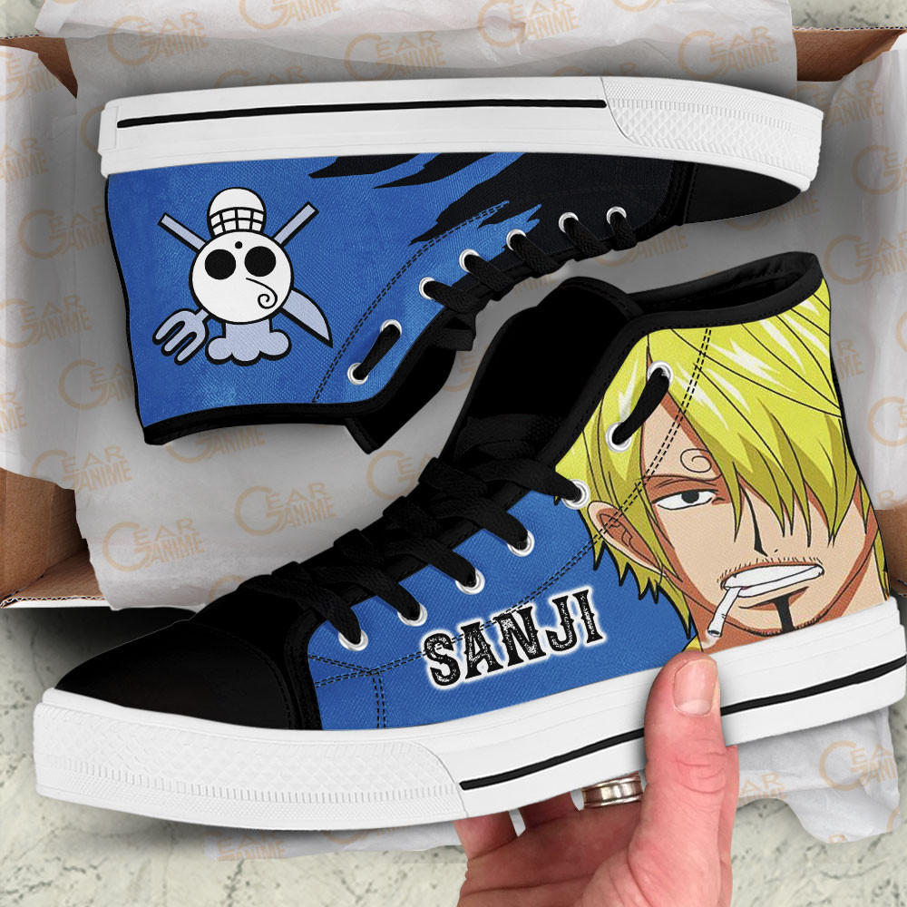 Sanji Film Red Edition High-Top Canvas Shoes - Image 2