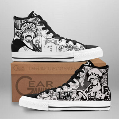 Trafalgar D. Law High-Top Canvas Shoes