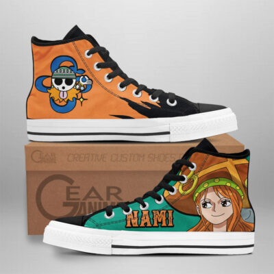 Nami Film Red Edition High-Top Canvas Shoes