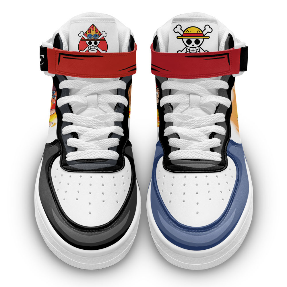 Ace and Luffy High Air Force Shoes - Image 2