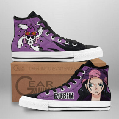 Nico Robin Film Red Edition High-Top Canvas Shoes