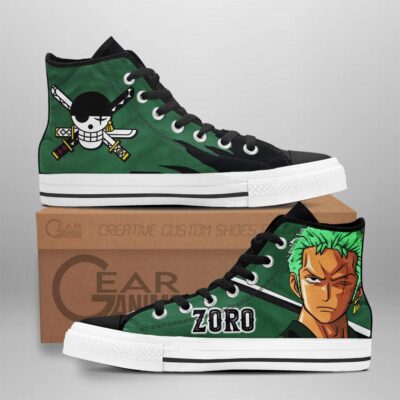 Zoro Film Red Edition High-Top Canvas Shoes
