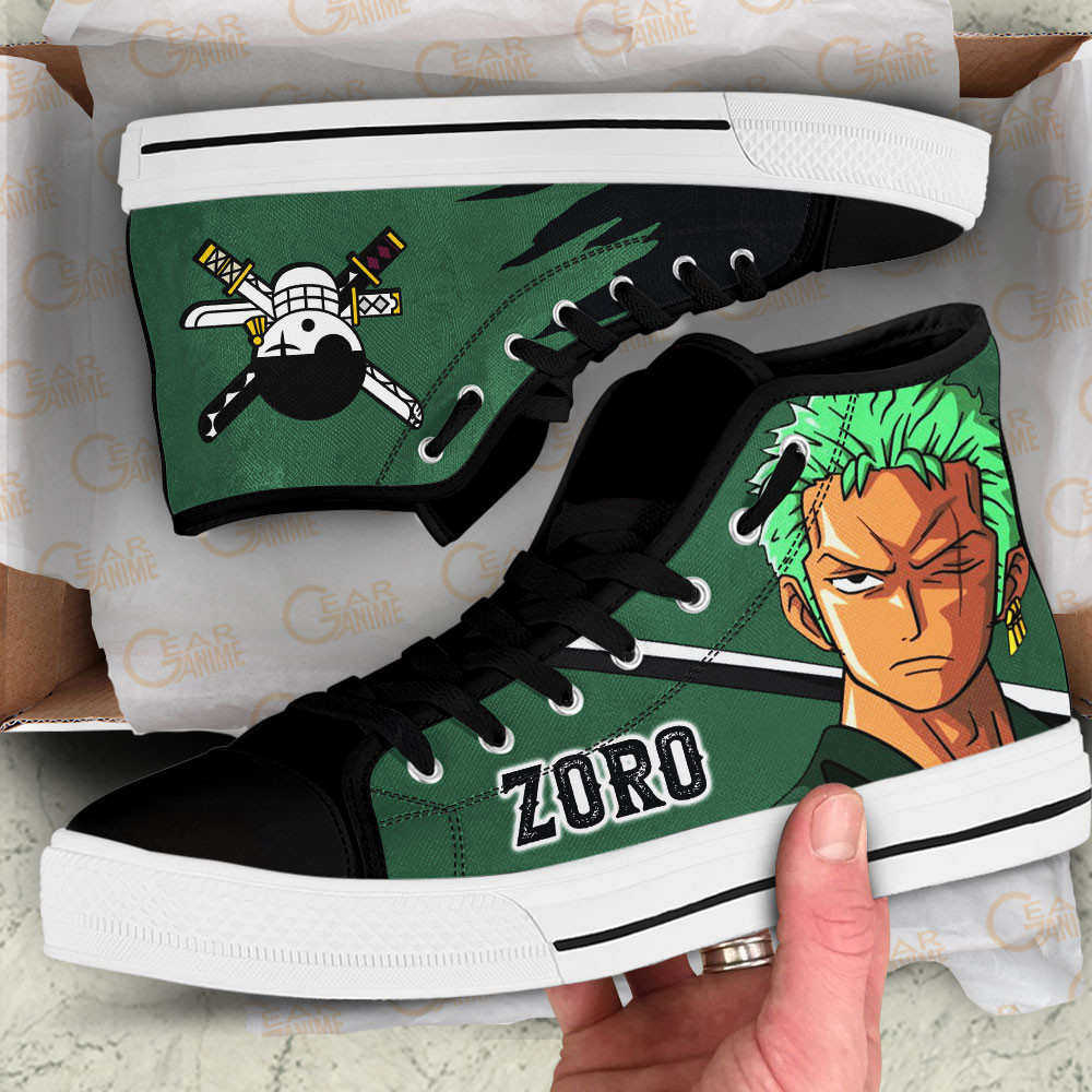 Zoro Film Red Edition High-Top Canvas Shoes - Image 2