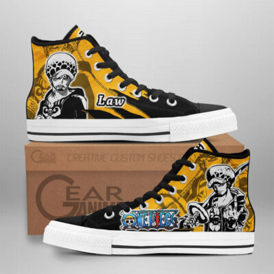 Trafalgar Law High-Top Canvas Shoes