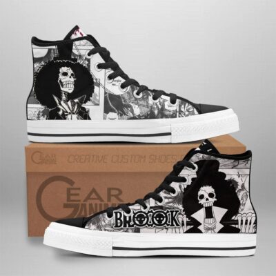 Brook Manga Style High-Top Canvas Shoes