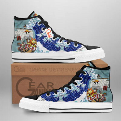 Thousand Sunny Kanagawa Great High-Top Canvas Shoes