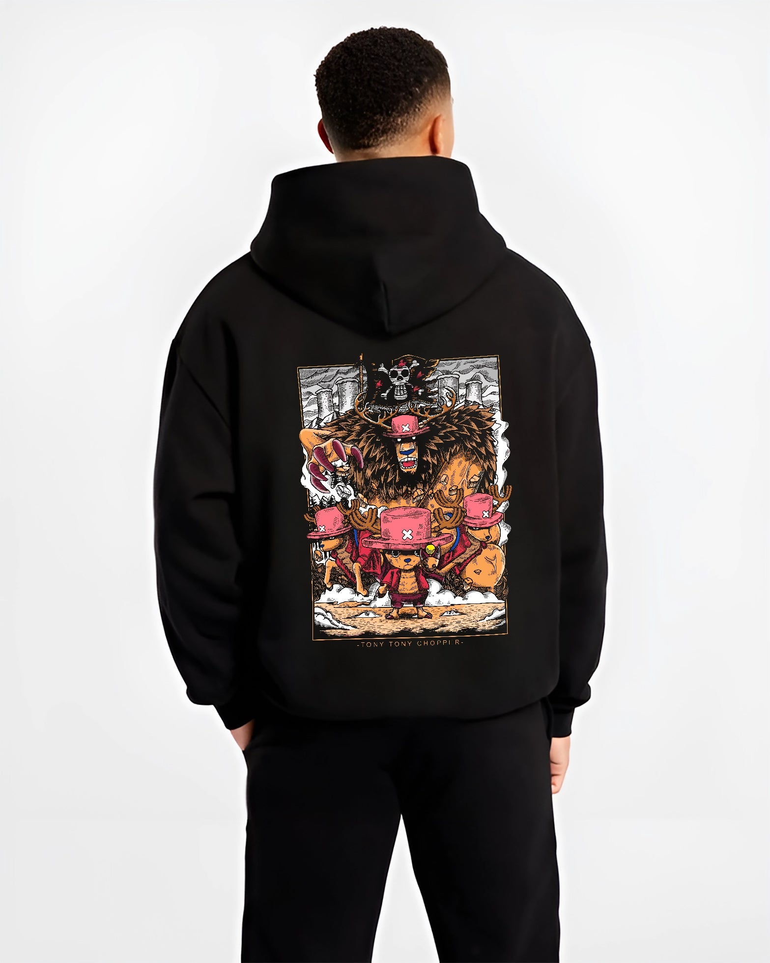 Tony Tony Chopper One Piece Straw Hat Pirates Hoodie - Image 2